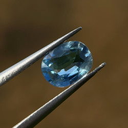 Saphir bleu 0.73 carat